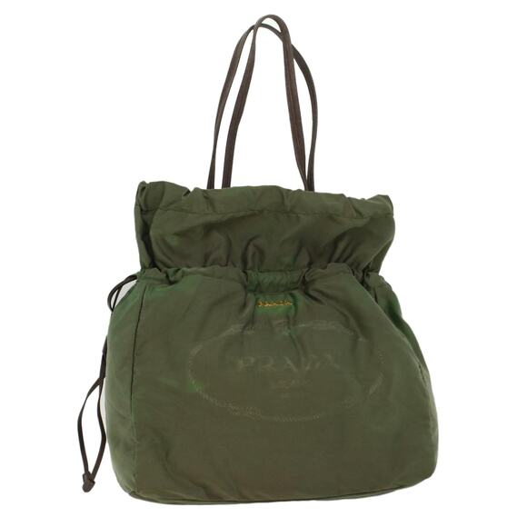 PRADA Tote Bag Nylon Khaki - Picture 1 of 9